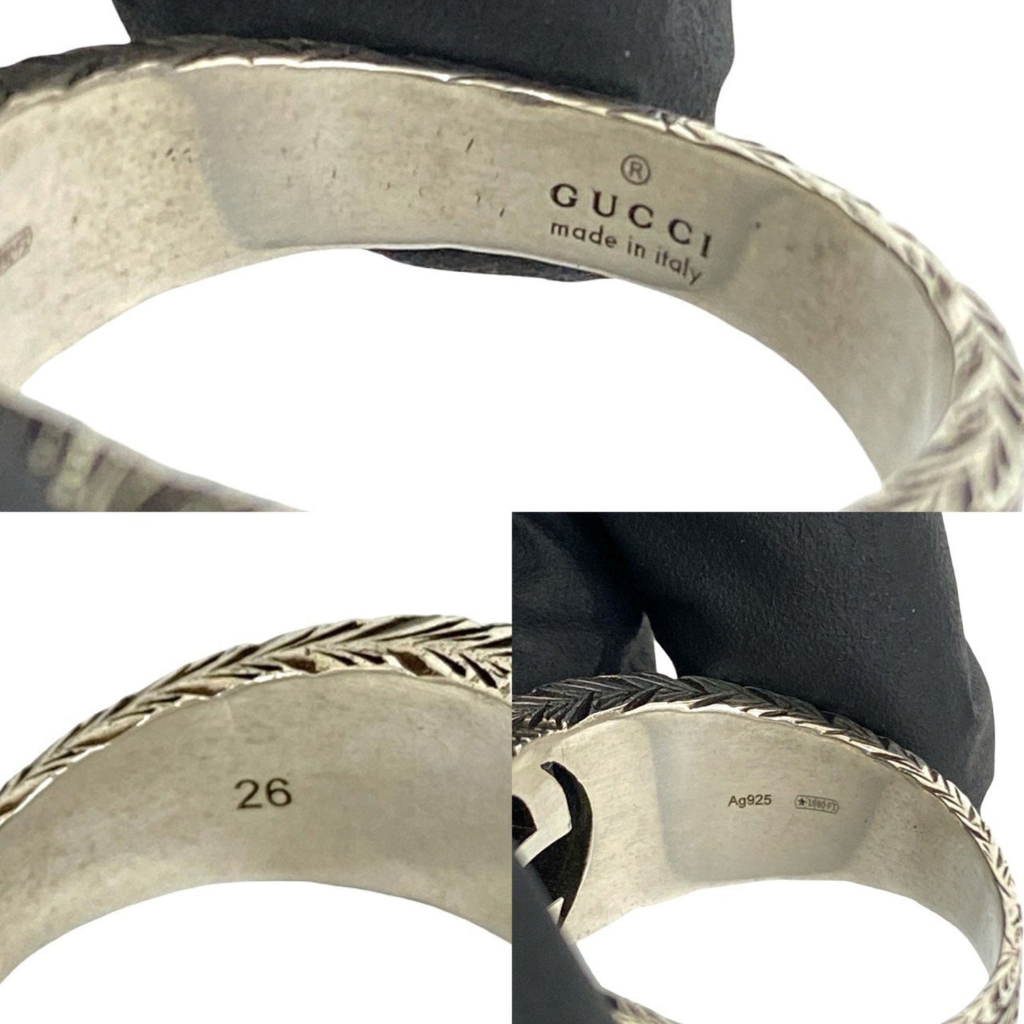 Gucci Silver Silver 925 Band Ring ( )