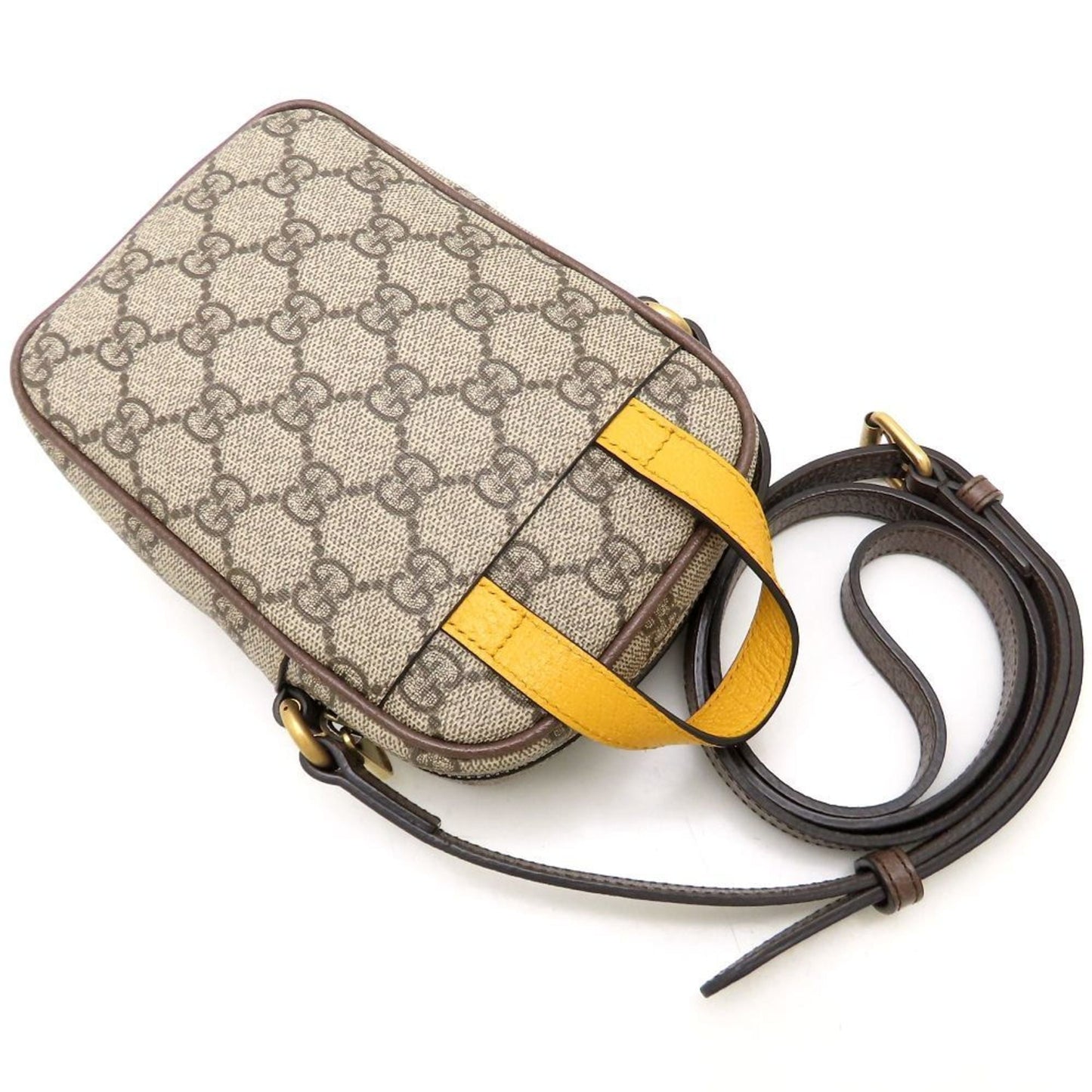 Gucci Beige Brown Gg Supreme Shoulder Bag ( )