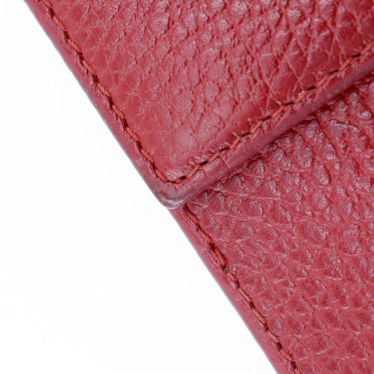 Gucci Red Color Leather Wallet (Bi-Fold) ( )