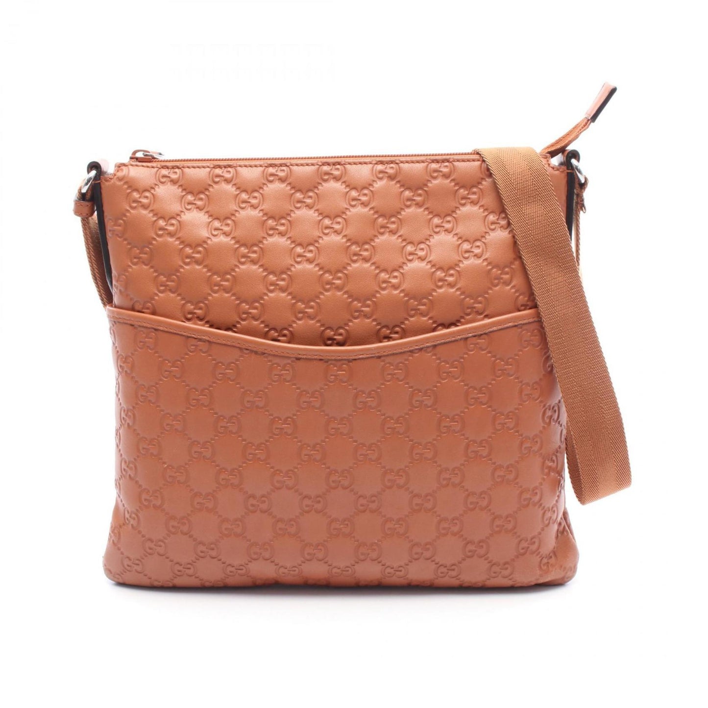Gucci Brown Leather Shoulder Bag ( )