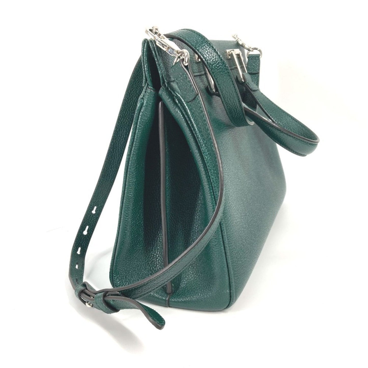 Gucci Green Leather Handbag Shoulder Bag ( )