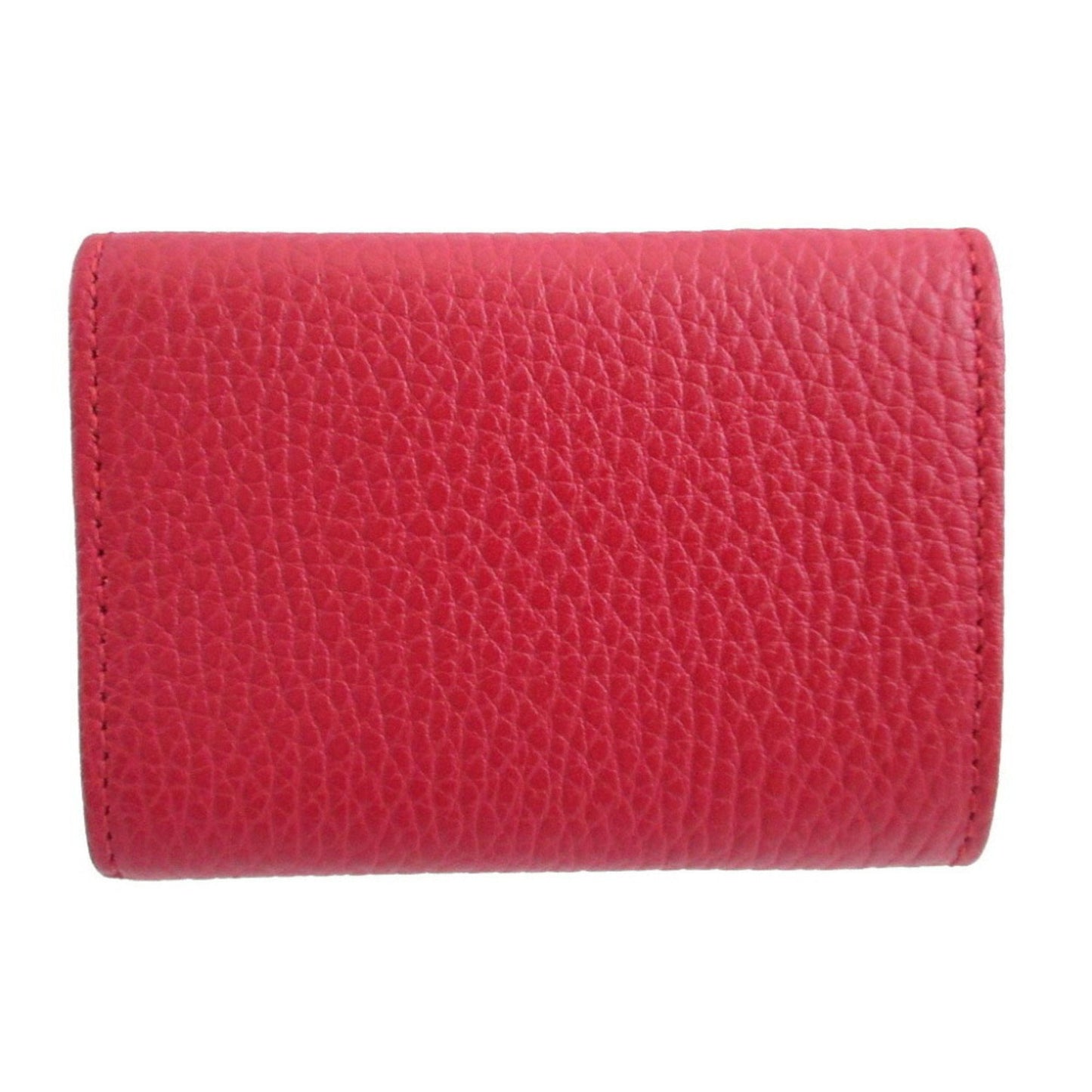Gucci Red Color Leather Wallet (Tri-Fold) ( )