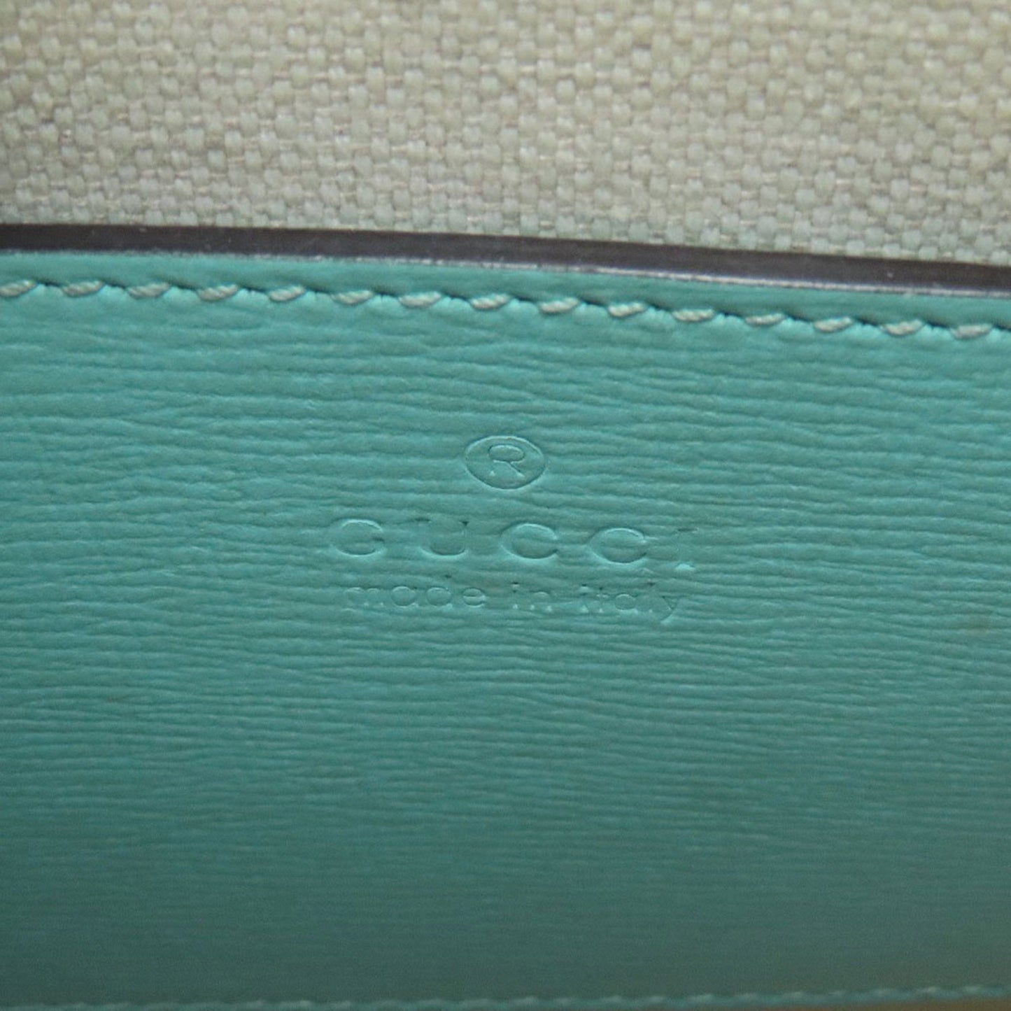 Gucci Brown Light Blue Pvc Handbag ( )