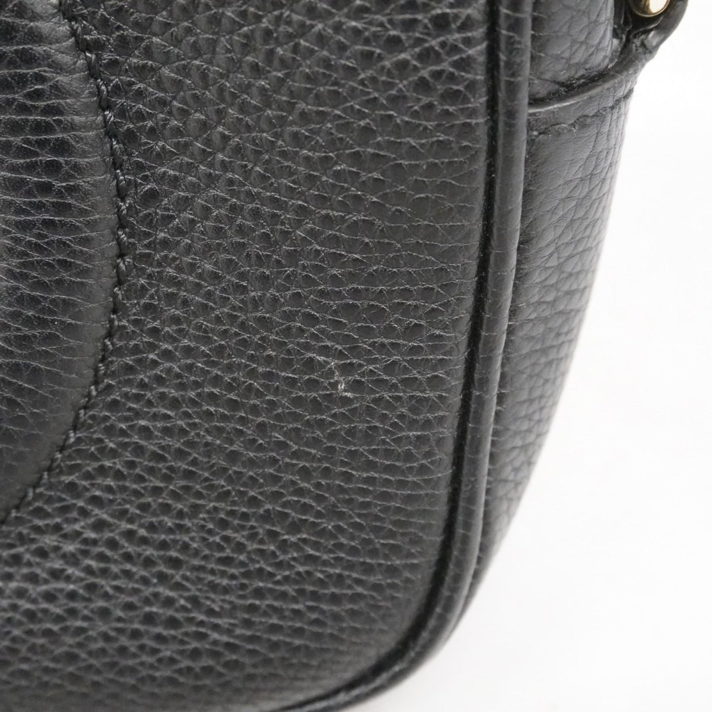 Gucci Black Leather Shoulder Bag ( )