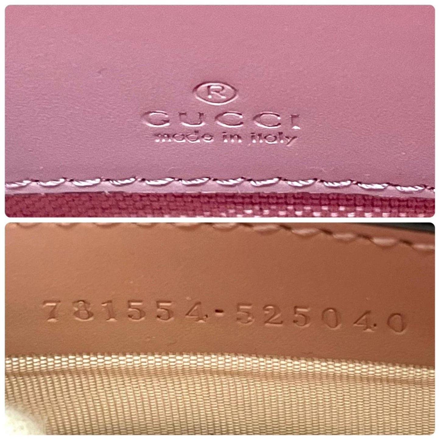 Gucci Pink Leather Shoulder Bag ( )