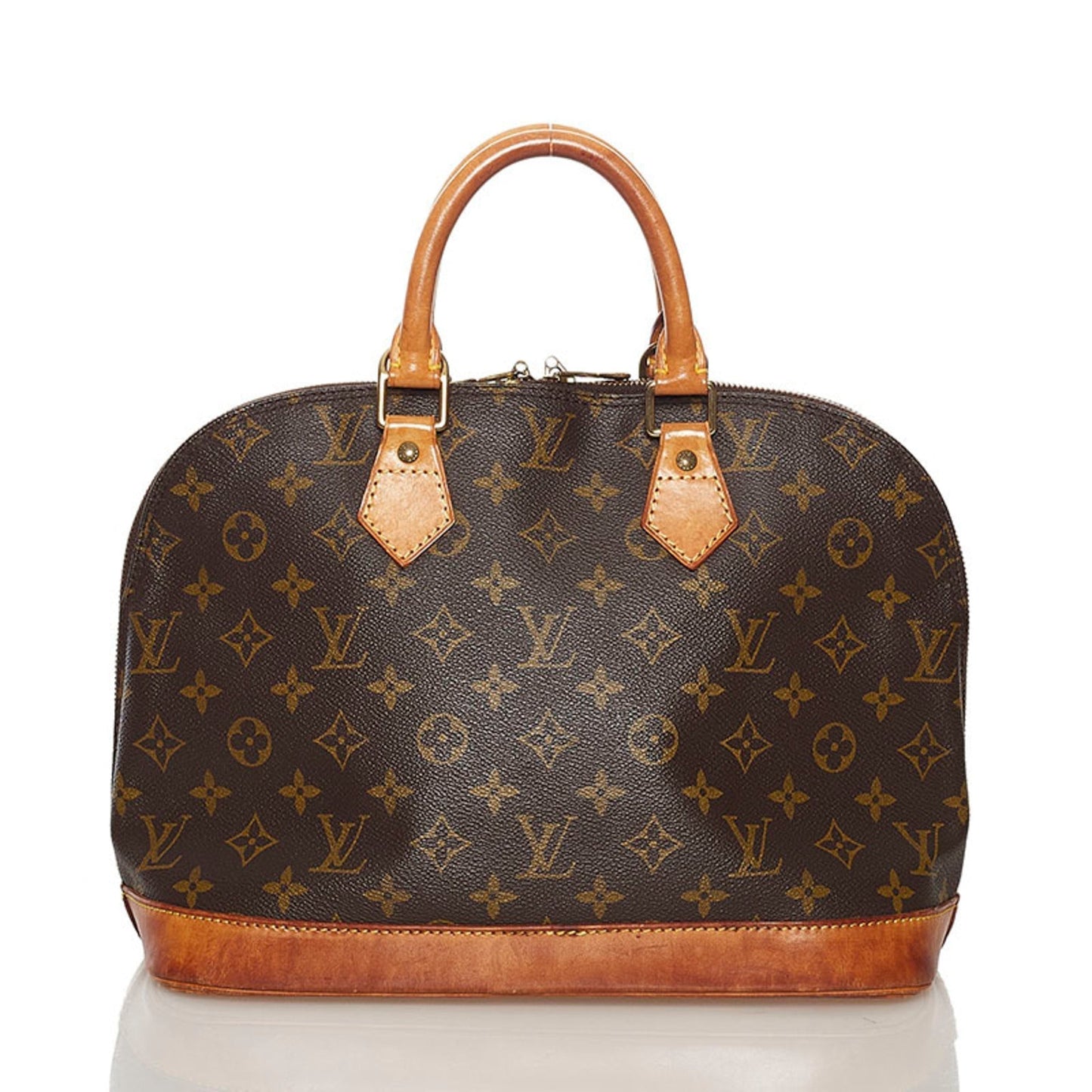 Louis Vuitton Monogram Alma Handbag M51130 Brown PVC Leather Ladies LOUIS VUITTON