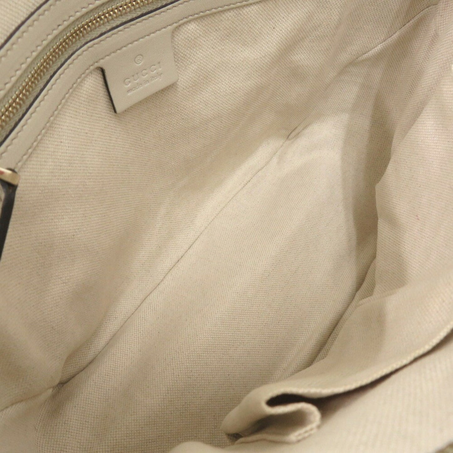 Gucci Ivory Leather Gg Leather Handbag ( )