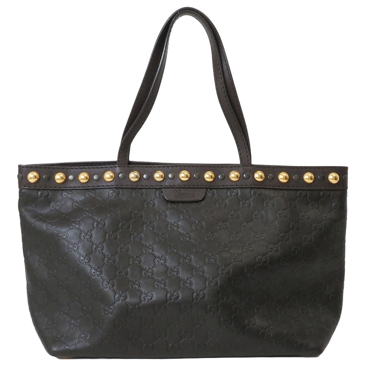Gucci Guccissima Brown Leather Shoulder Bag Tote Bag ( )
