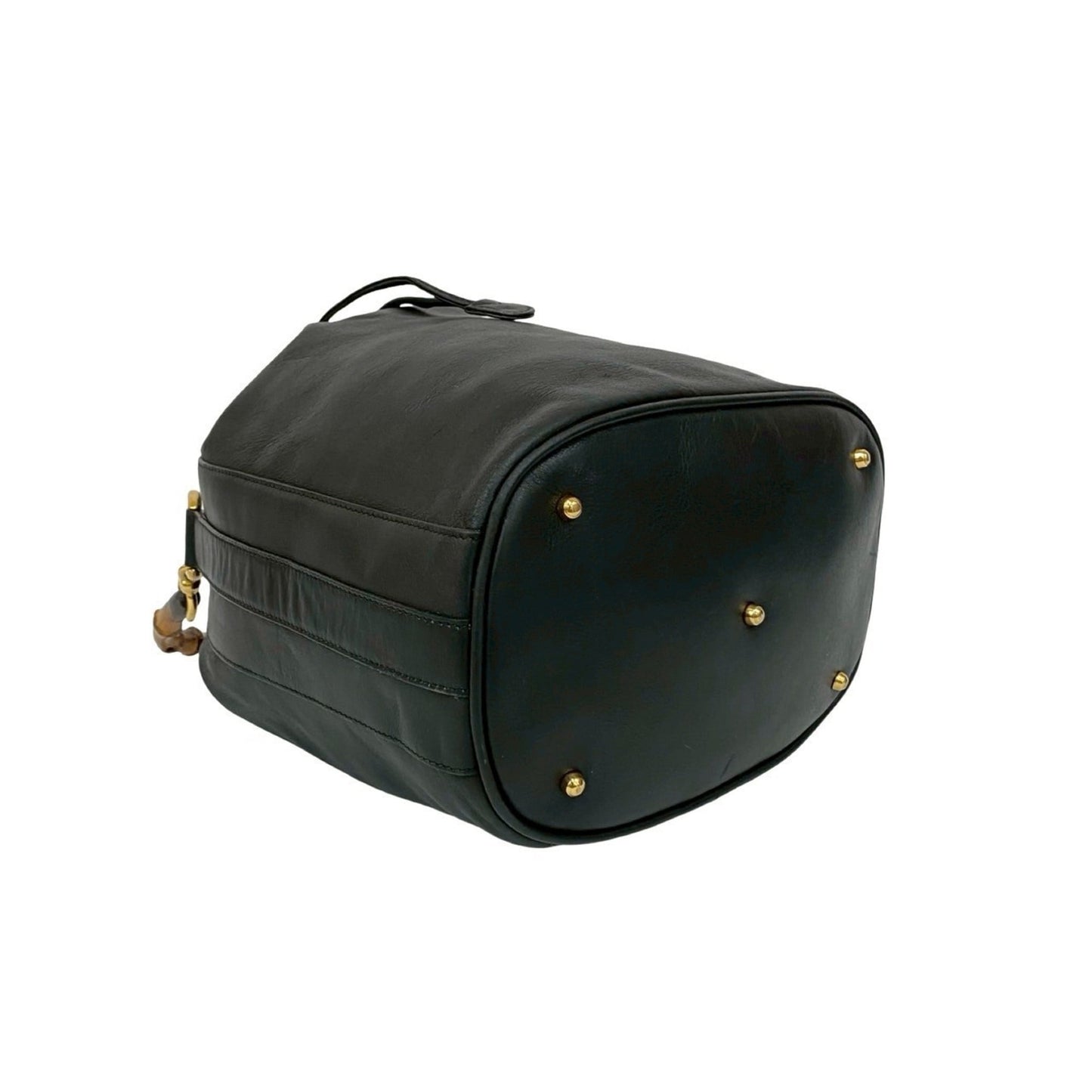Gucci Black Leather Handbag Shoulder Bag ( )