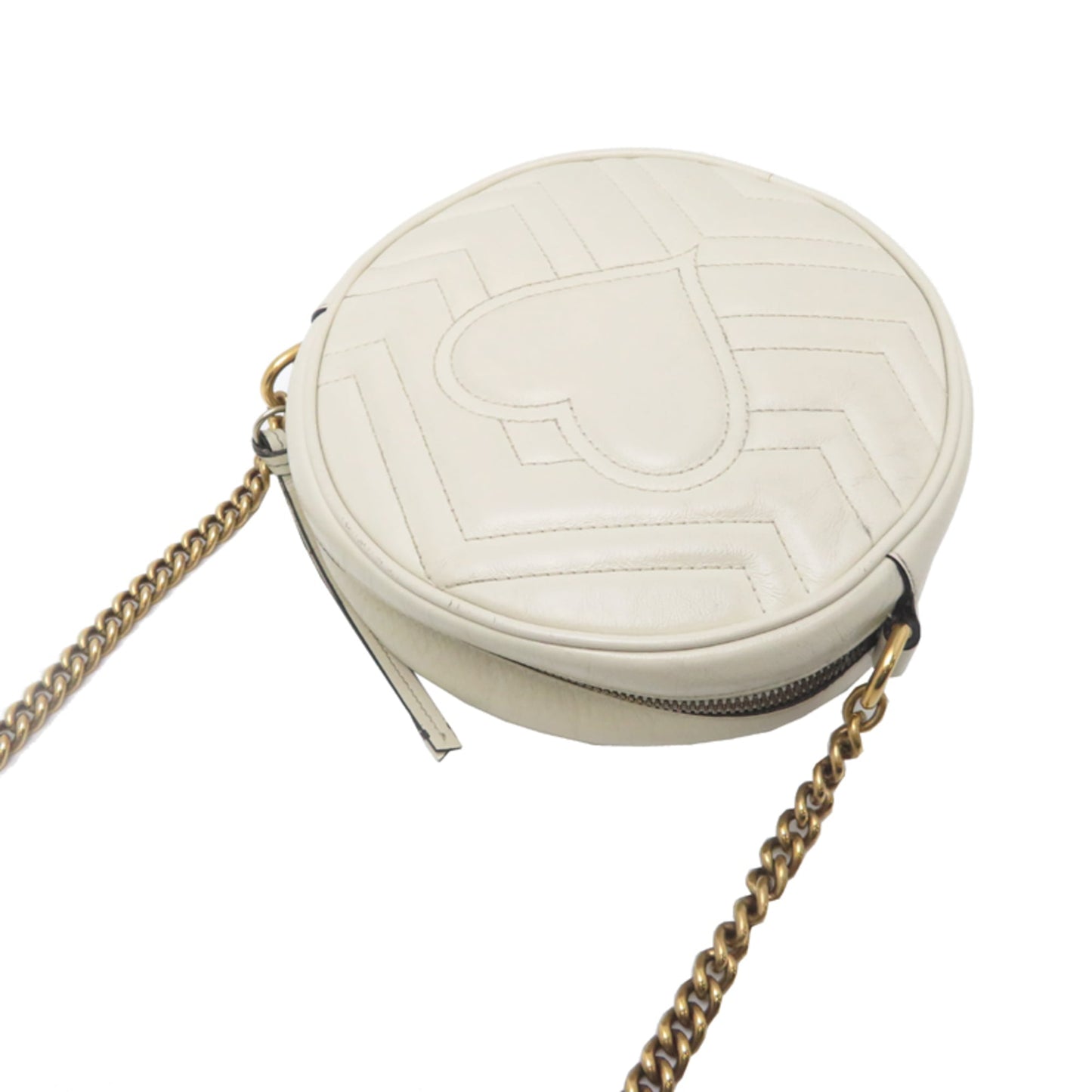 Gucci Ivory Leather Shoulder Bag ( )