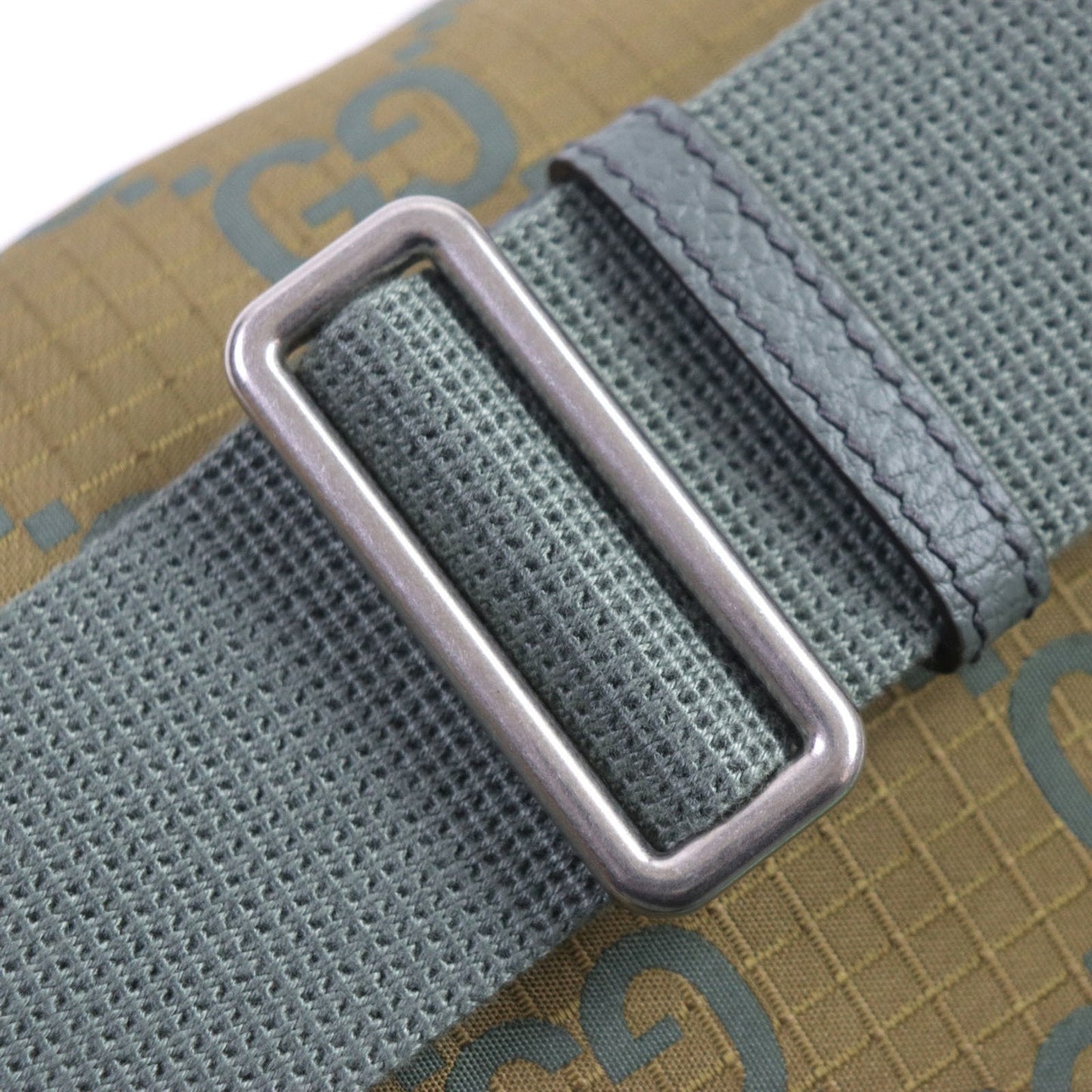 Gucci Khaki Nylon Leather Fanny Pack ( )