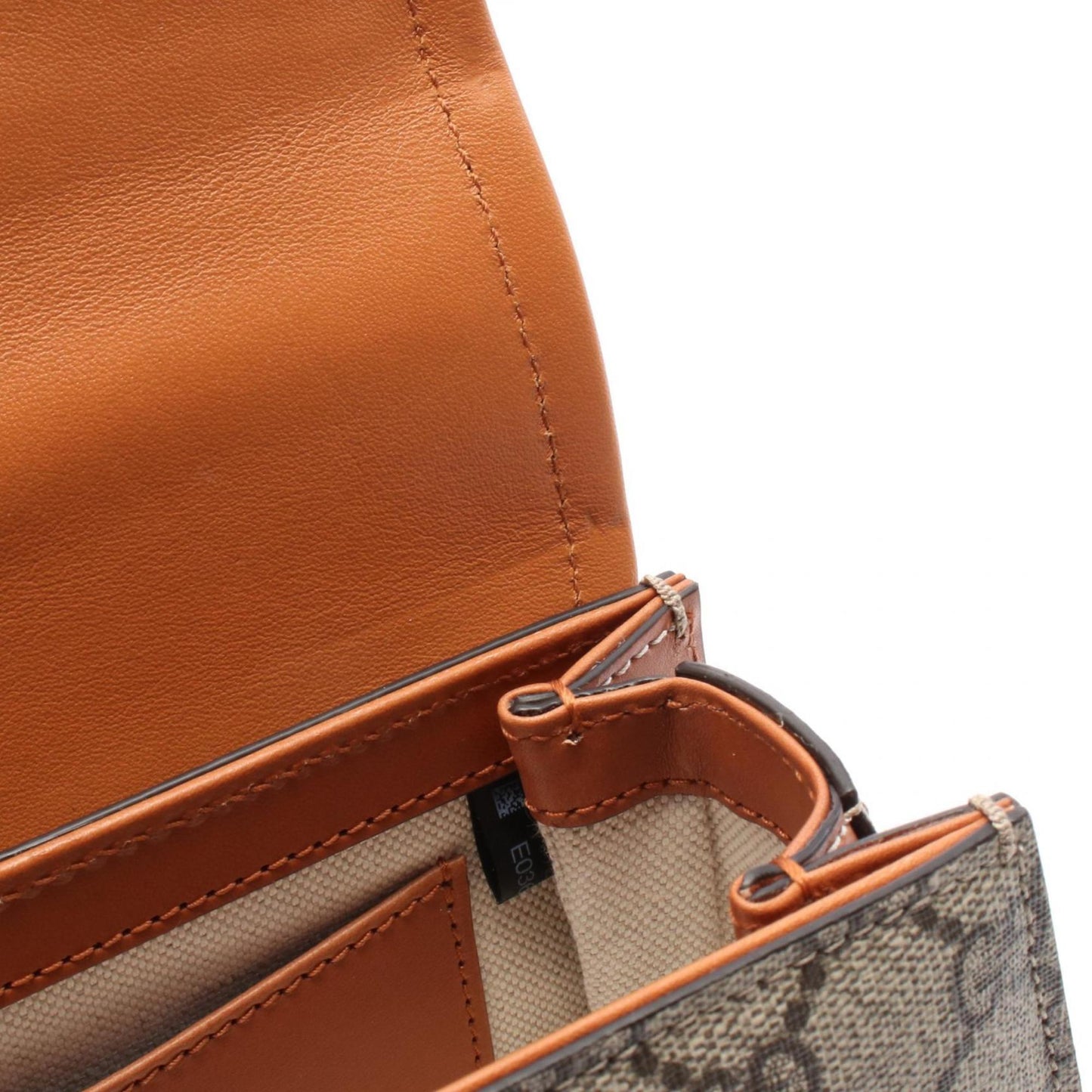 Gucci Bamboo Beige Brown Coated Canvas Fanny Pack ( )