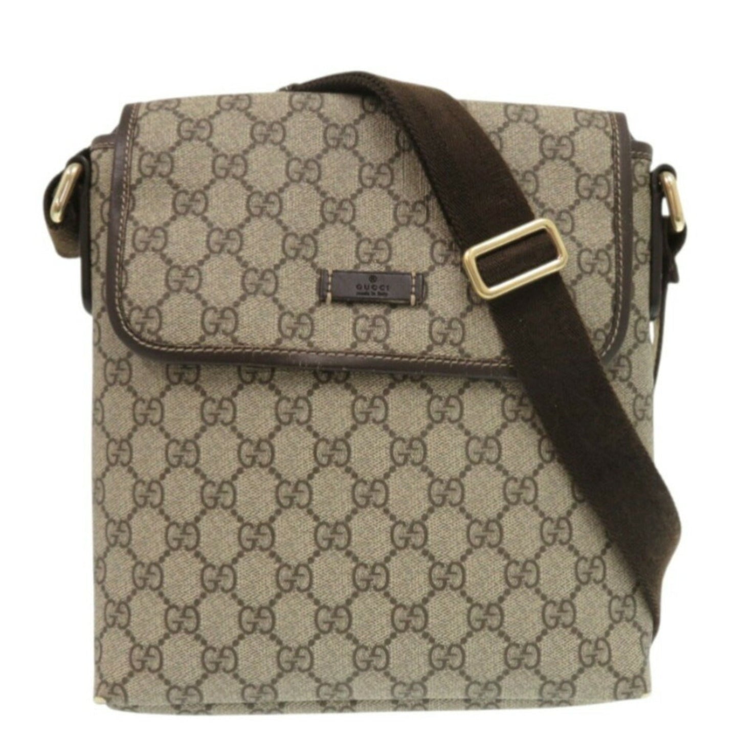 Gucci Brown Gg Supreme Shoulder Bag ( )