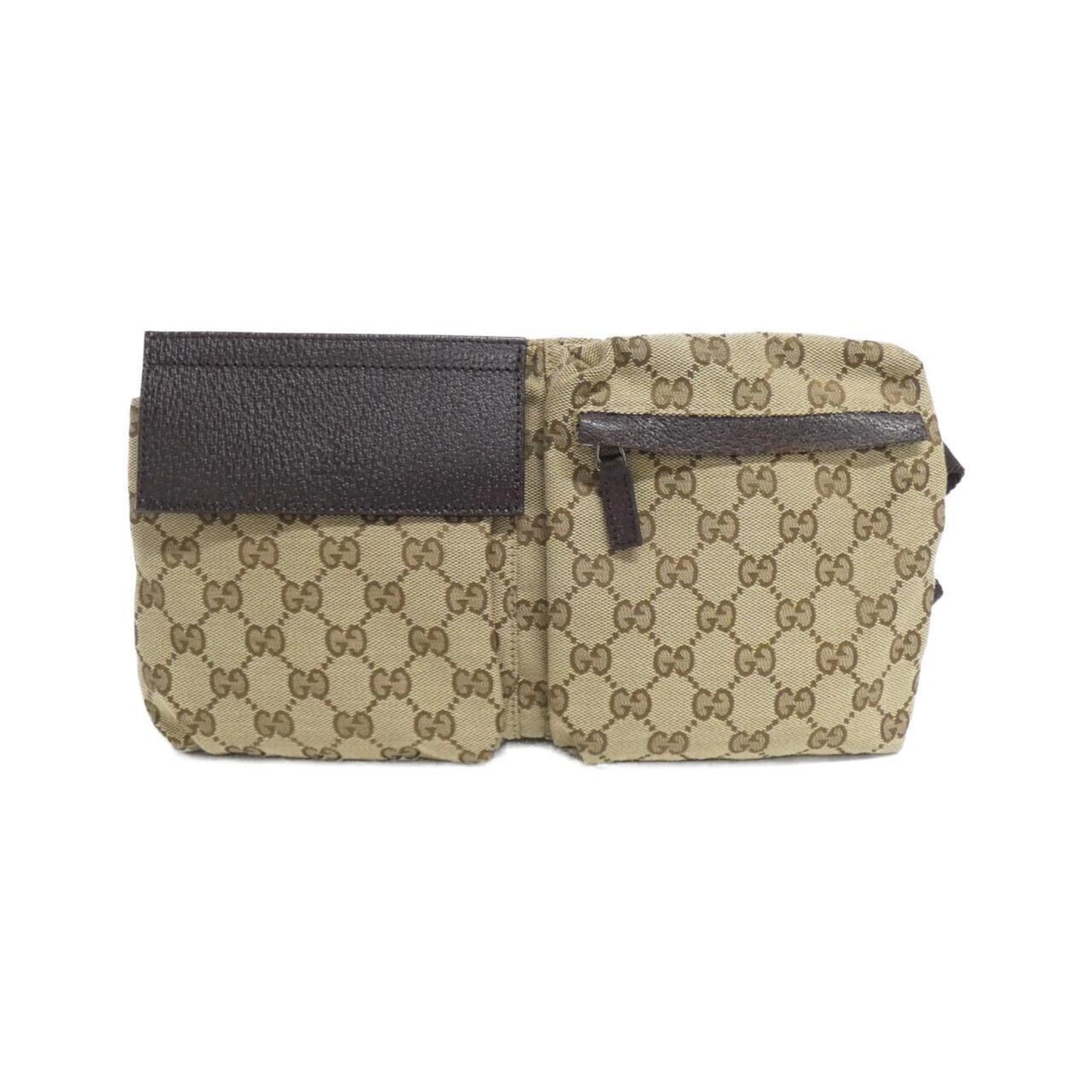 Gucci Beige Brown Gg Canvas Fanny Pack ( )