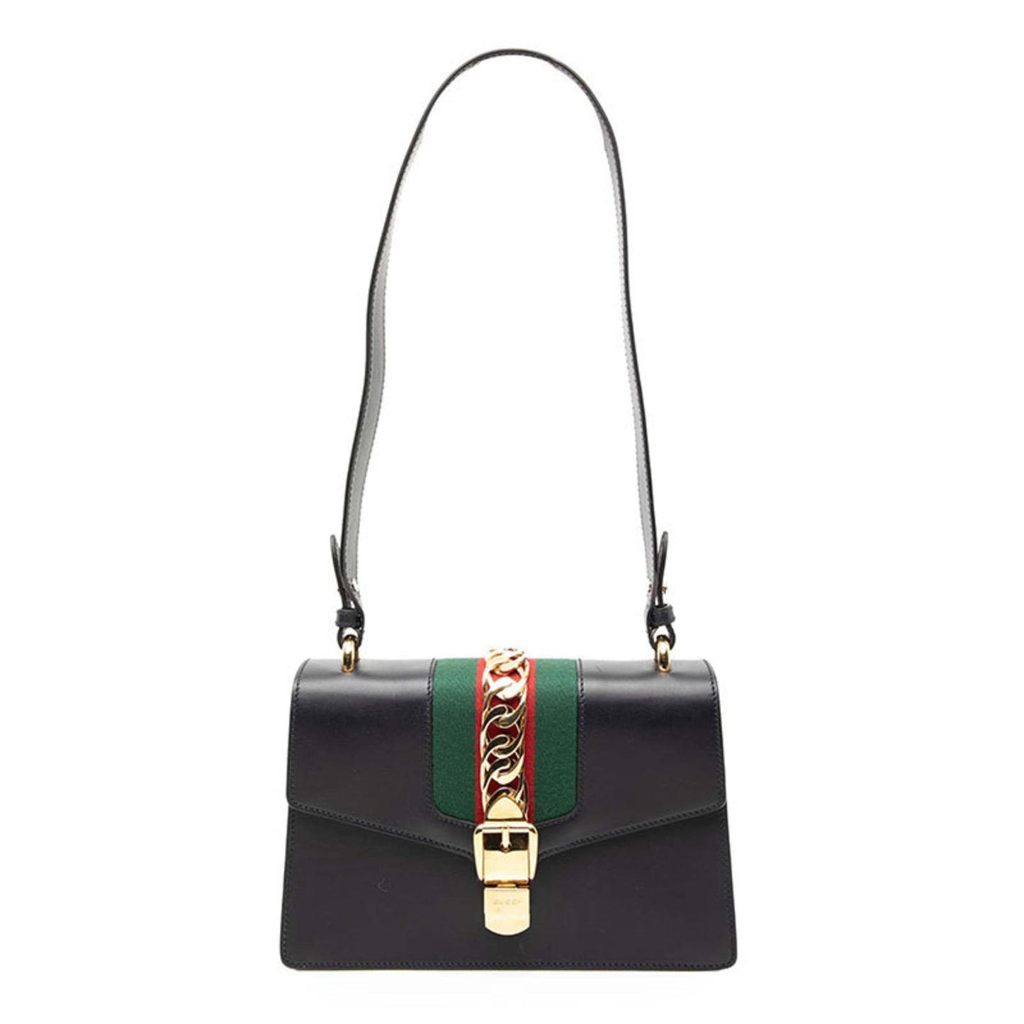 Gucci Navy Leather Shoulder Bag ( )