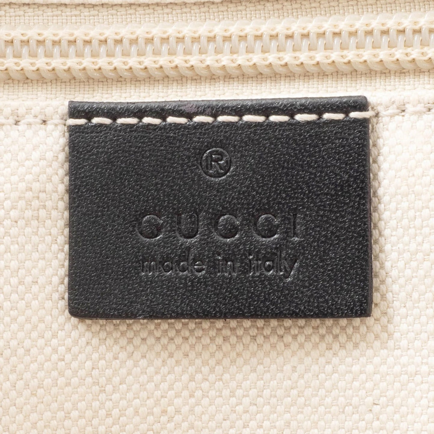 Gucci Beige Black Pvc Leather Shoulder Bag ( )