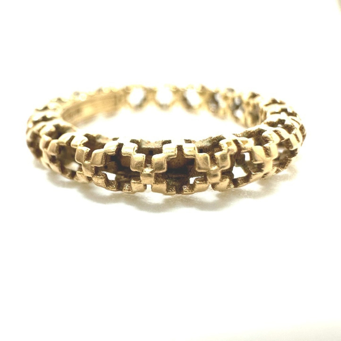 Gucci Gold Pink Gold (18K) Band Ring ( )