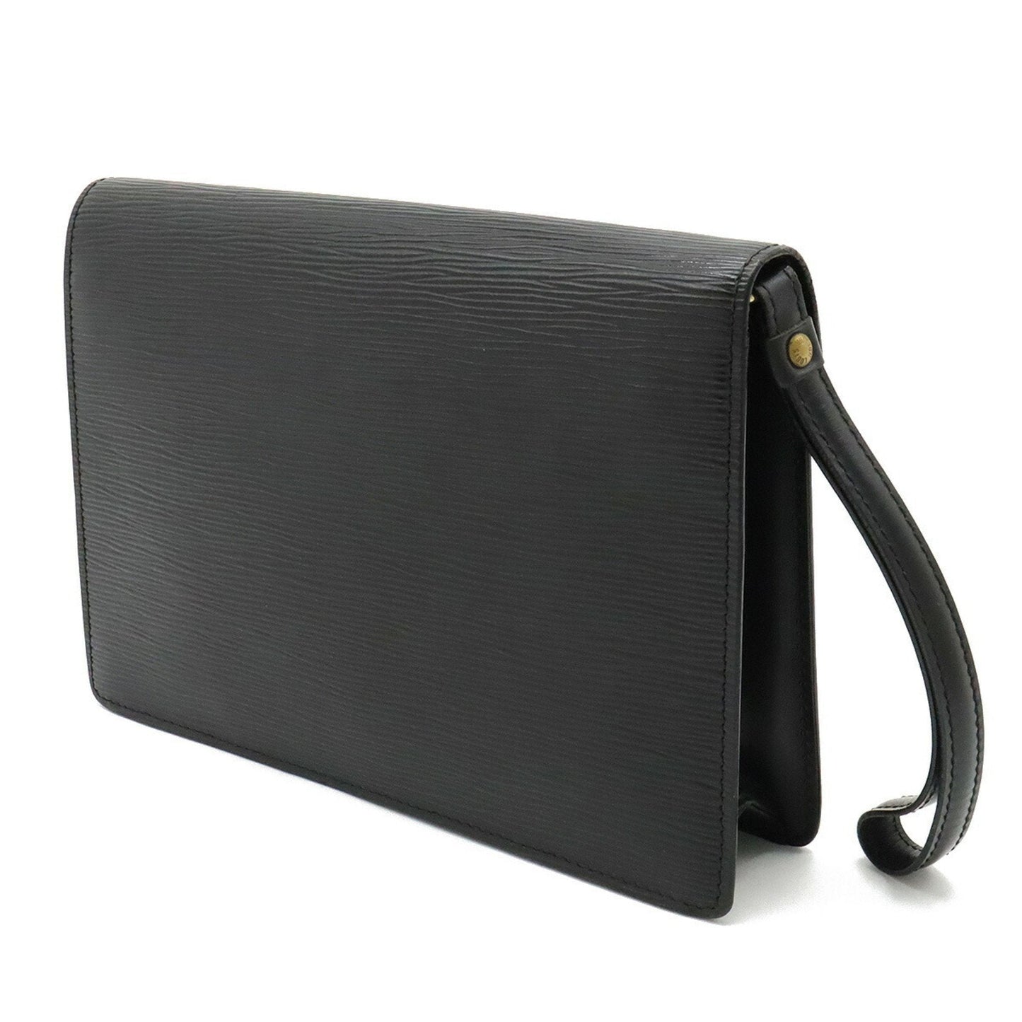LOUIS VUITTON Epi Pochette Serie Dragonne Second Bag Noir Black Key Missing M52612