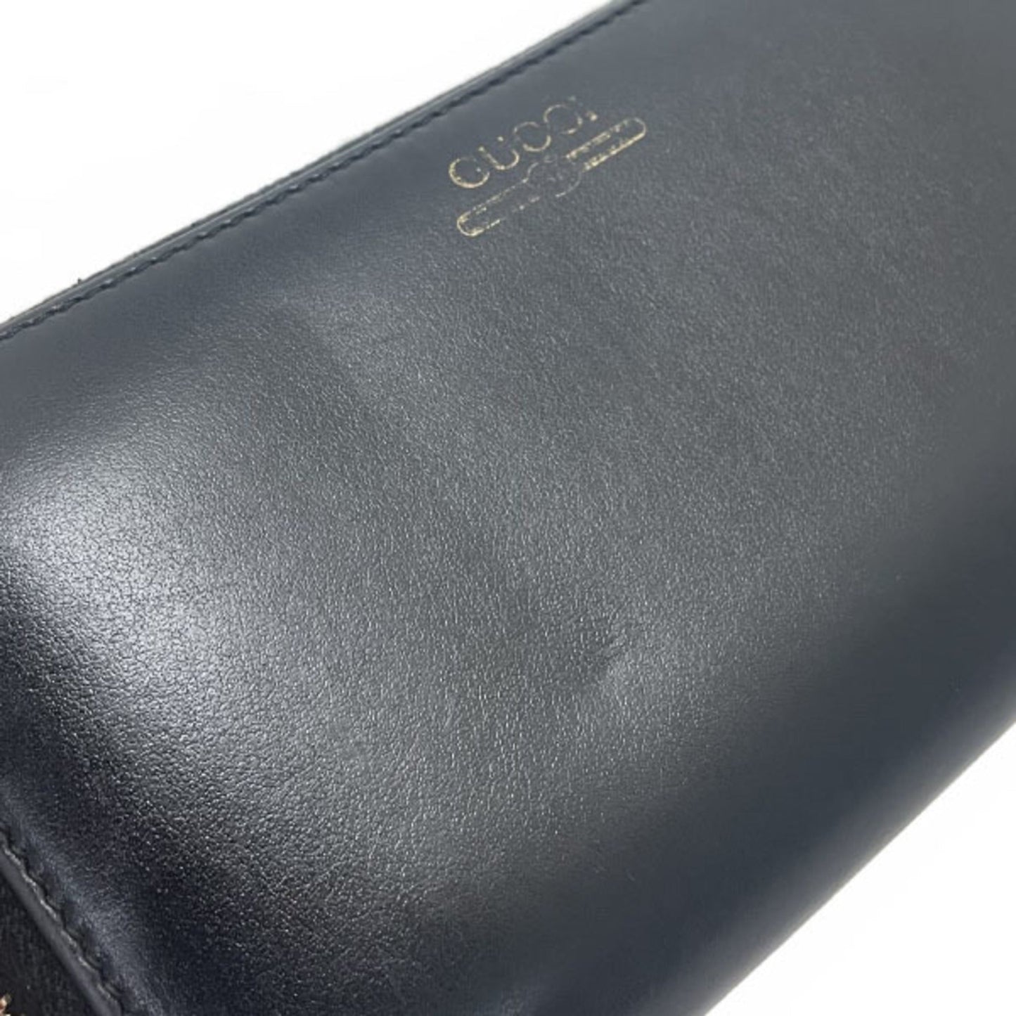 Gucci Black Leather Long Wallet (Bi-Fold) ( )