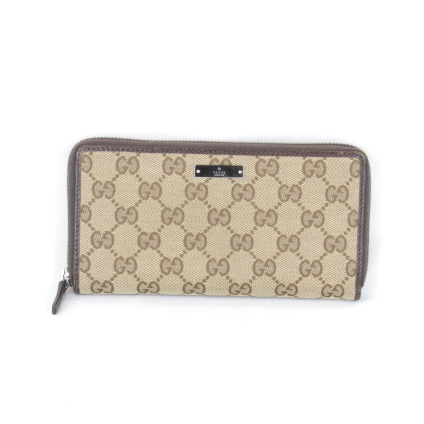 Gucci Brown Gg Canvas Long Wallet (Bi-Fold) ( )