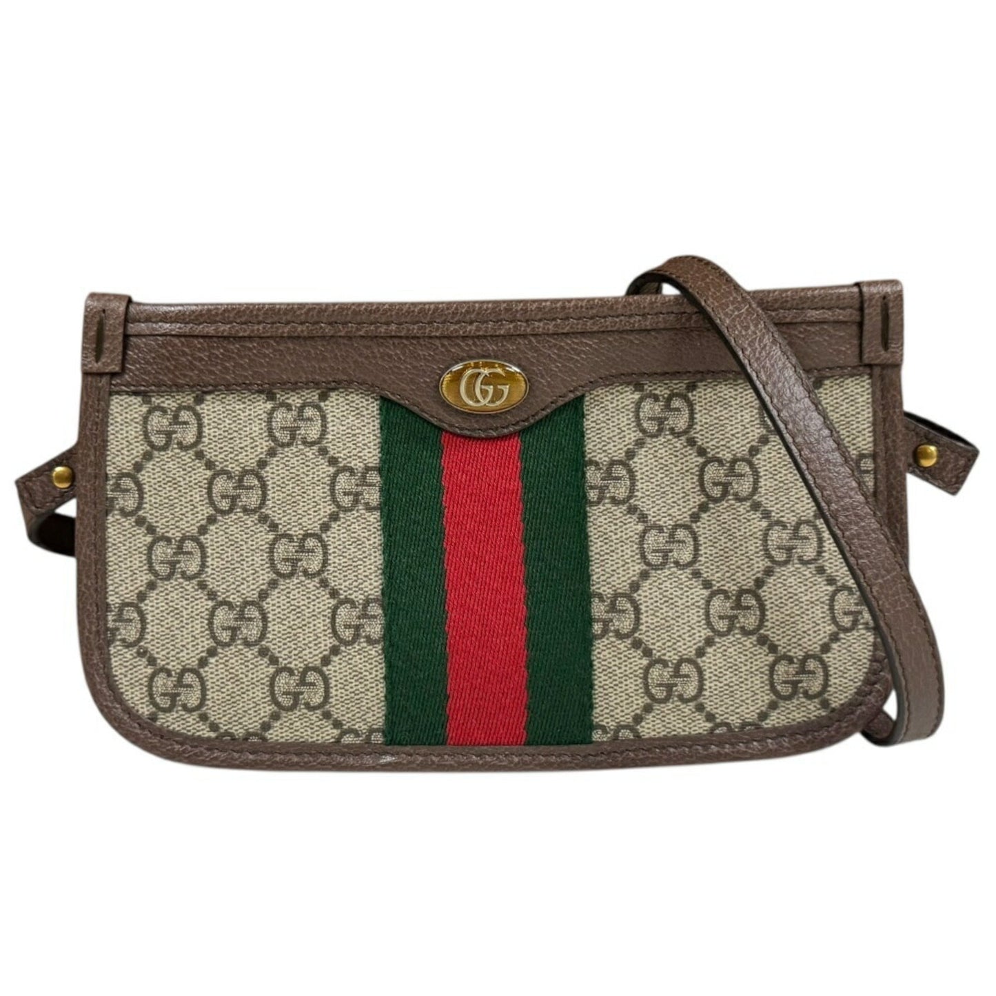 Gucci Beige Brown Gg Supreme Shoulder Bag ( )