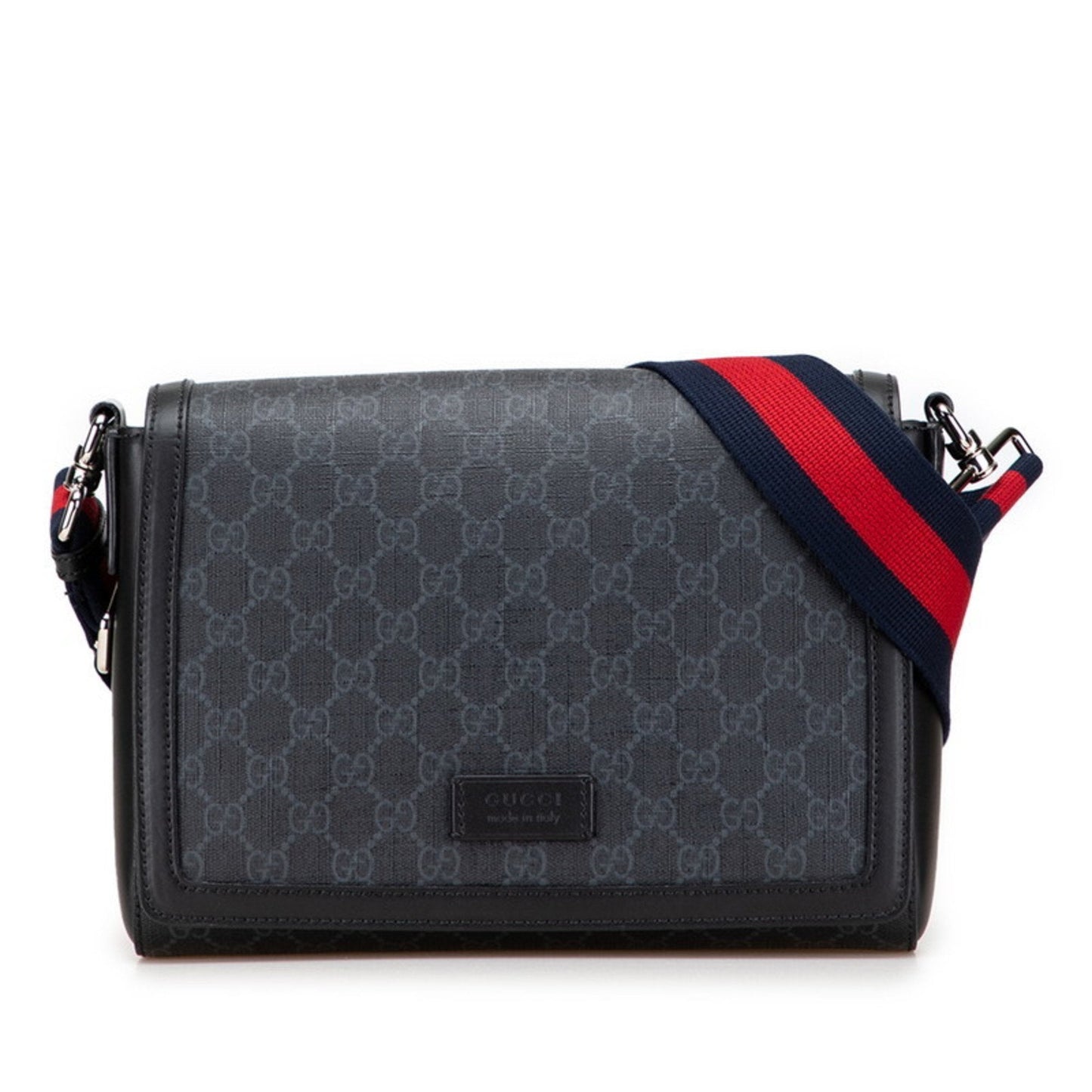 Gucci Black Pvc Leather Shoulder Bag ( )