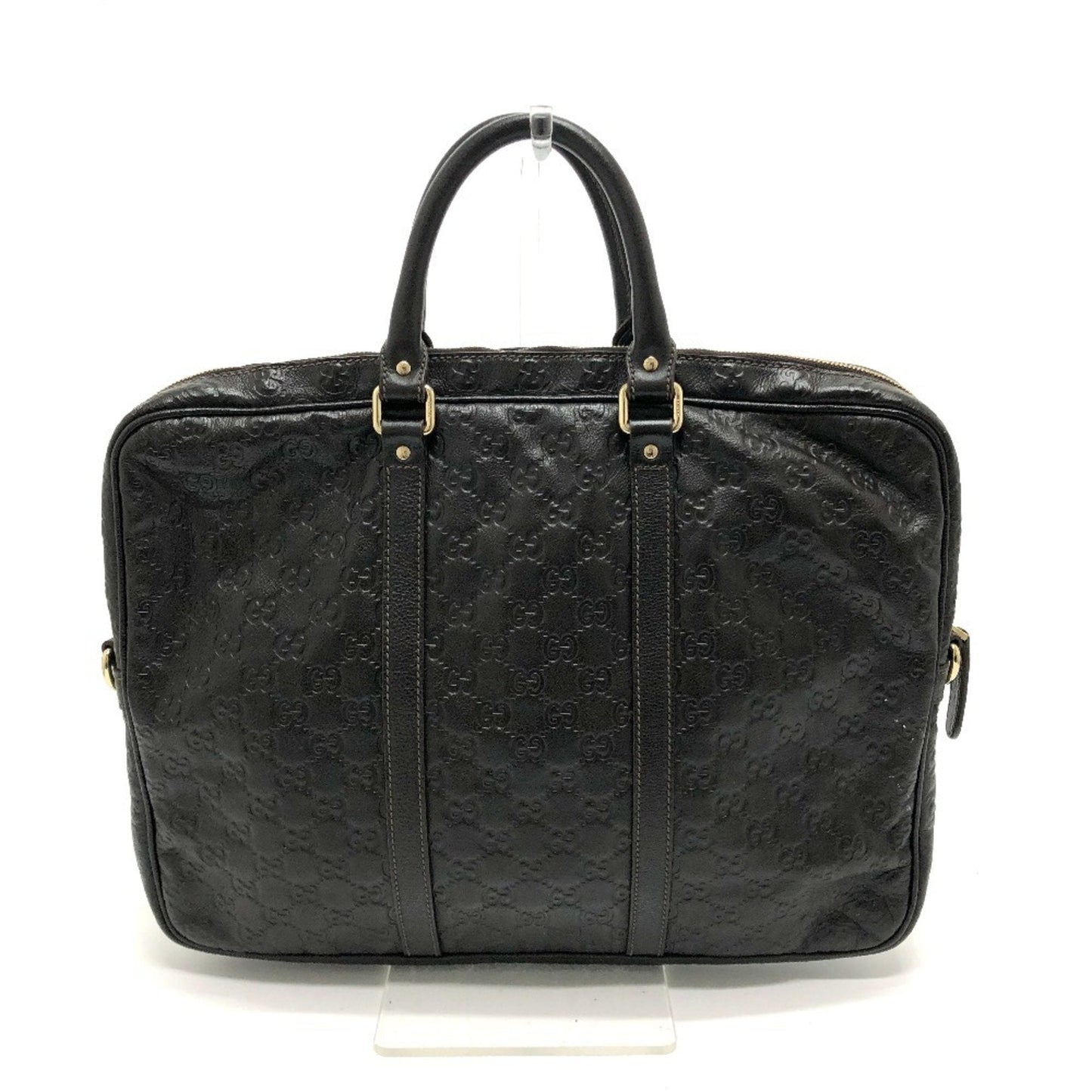 Gucci Brown Leather Briefcase Handbag ( )