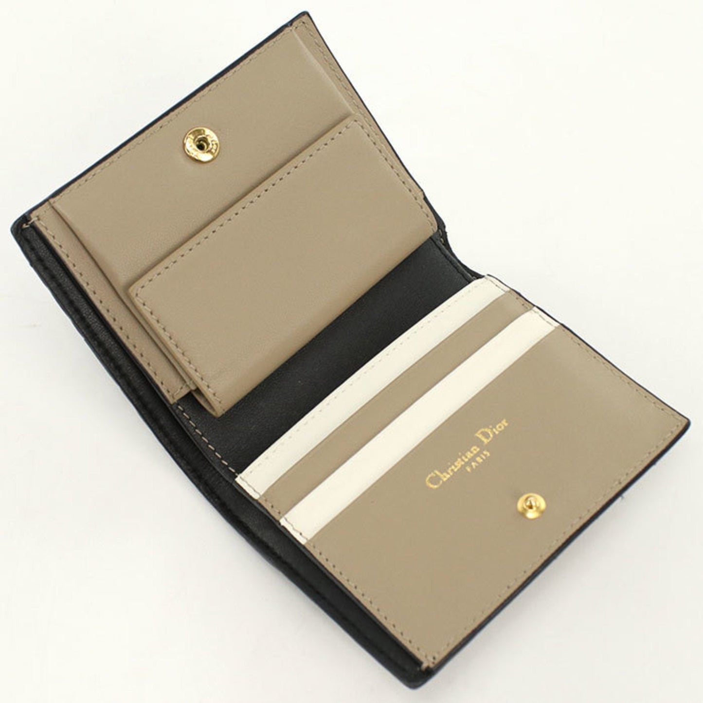 Christian Dior Black Leather Wallet (Bi-Fold) ()