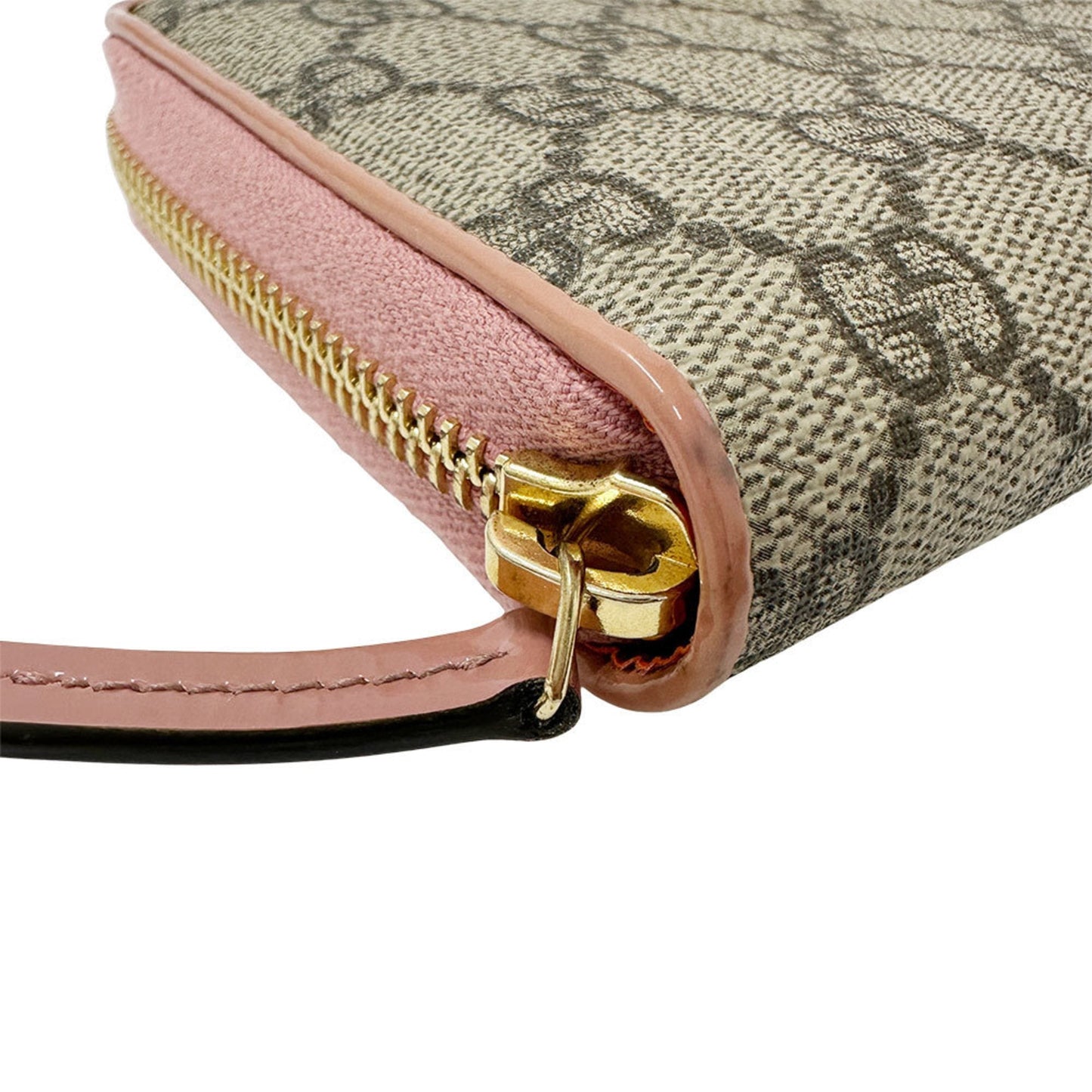 Gucci Gray Pink Pvc Long Wallet (Bi-Fold) ( )