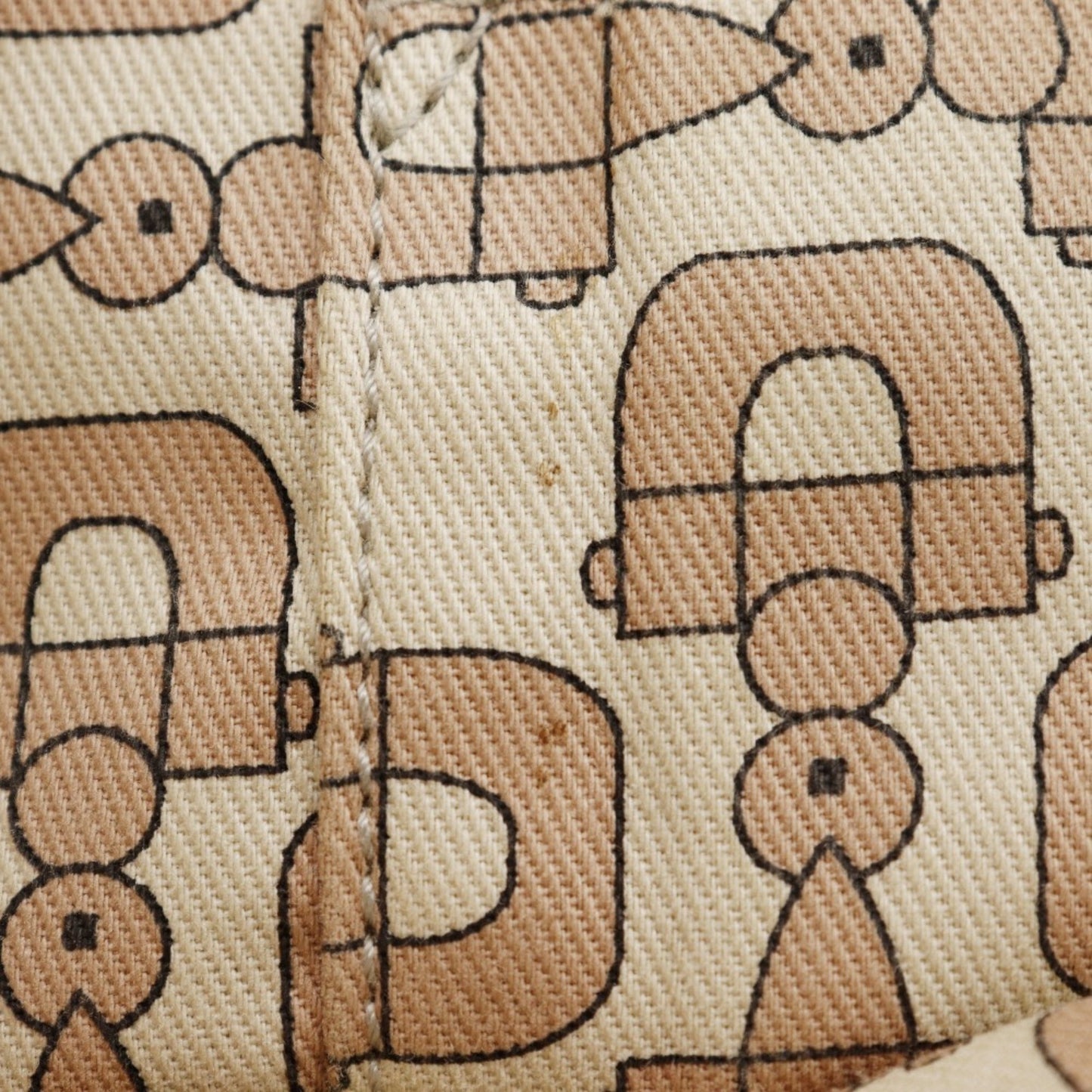 Gucci Brown Gg Canvas Leather Handbag ( )