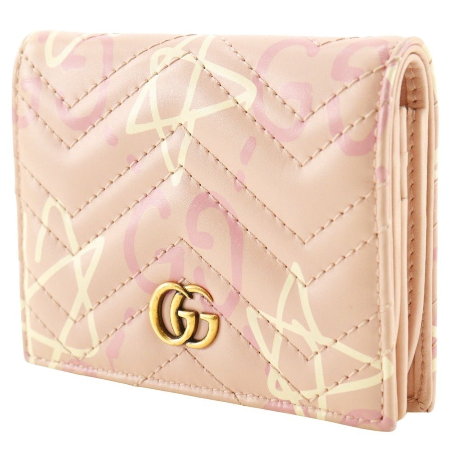 Gucci Pink Leather Bill Wallet (Bi-Fold) ( )