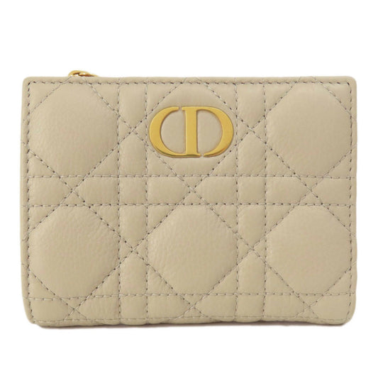 Christian Dior Beige Leather Wallet (Bi-Fold) ()
