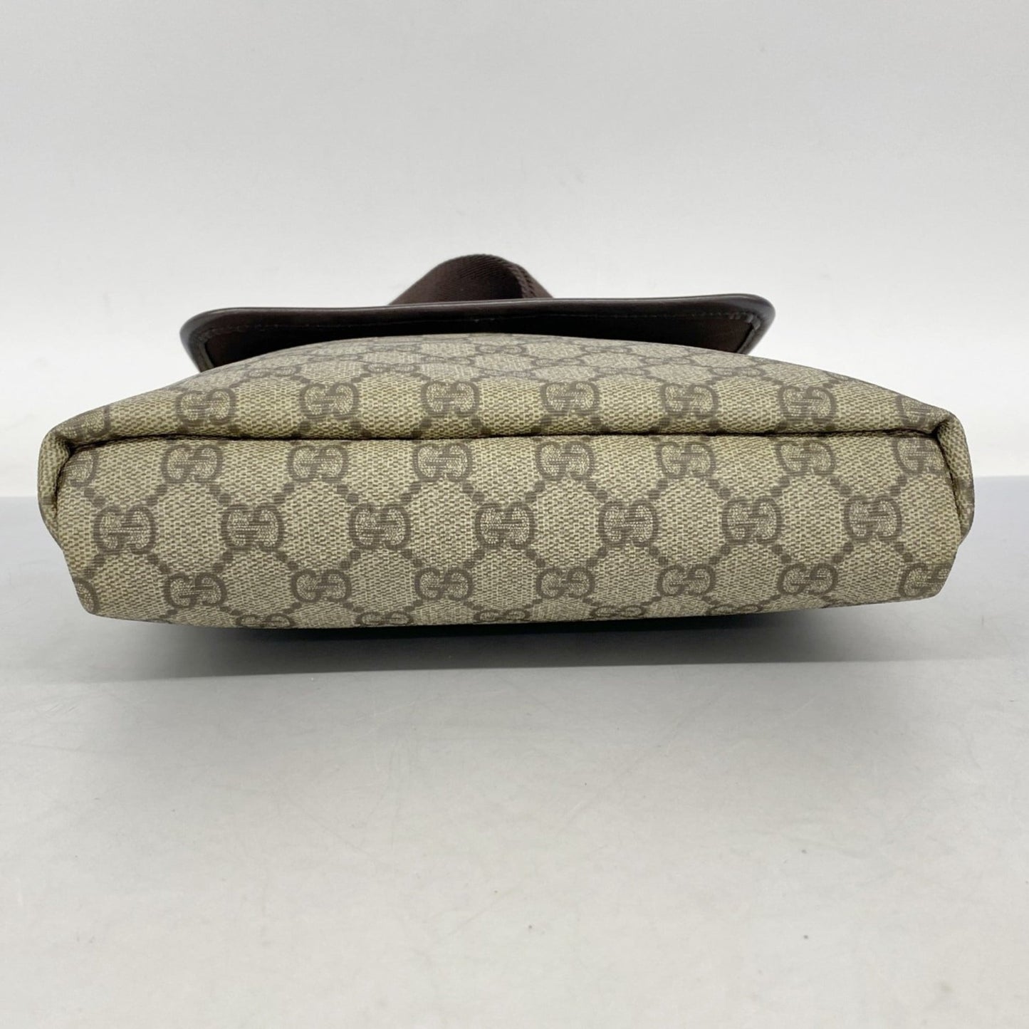 Gucci Beige Brown Pvc Shoulder Bag ( )