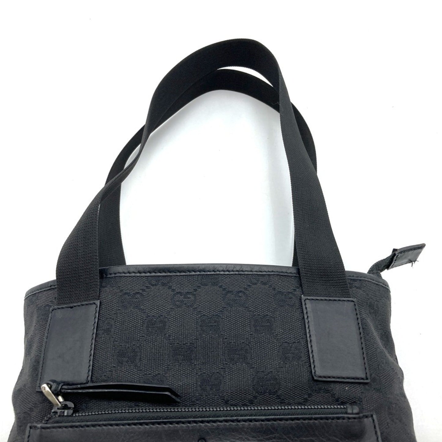 Gucci Black Gg Canvas Tote Bag ( )