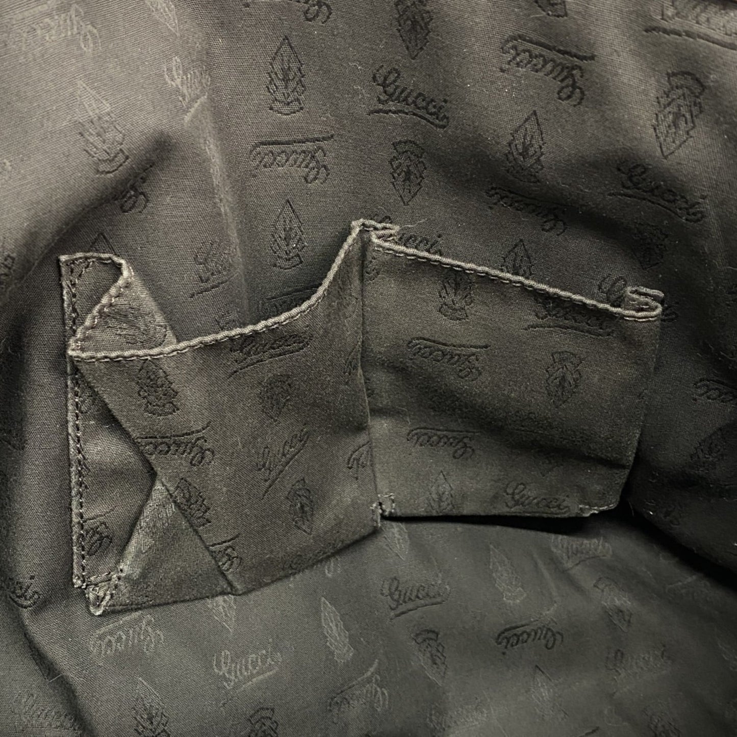 Gucci Brown Leather Tote Bag ( )