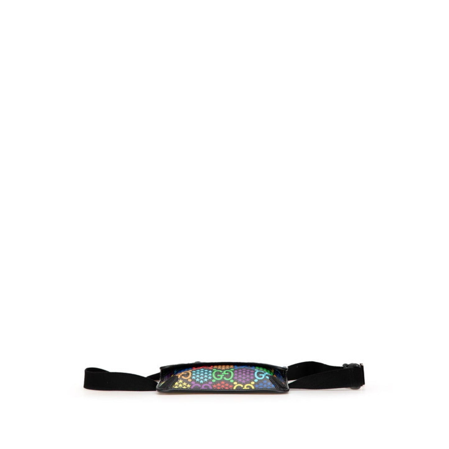 Gucci Black Multi-Color Pvc Leather Sling Bag ( )
