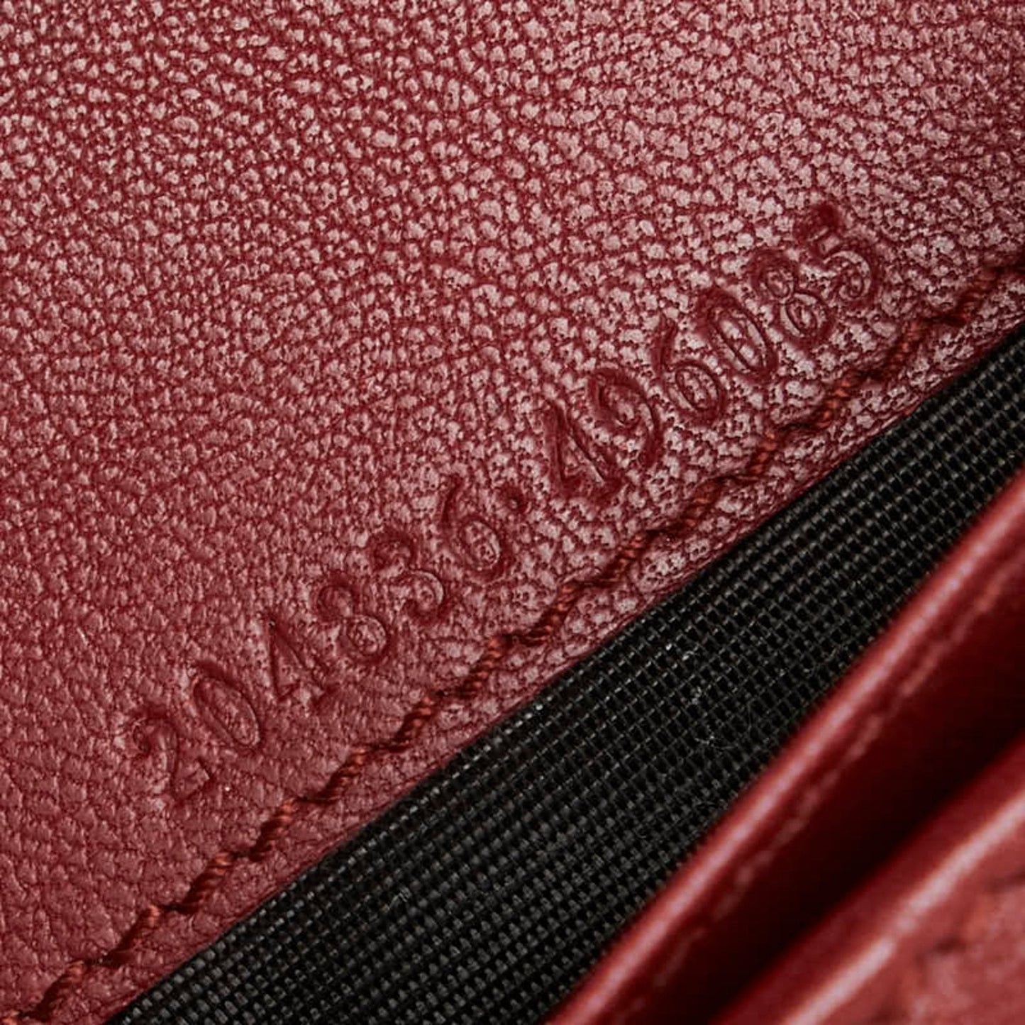 Gucci Beige Red Color Canvas Leather Long Wallet (Bi-Fold) ( )