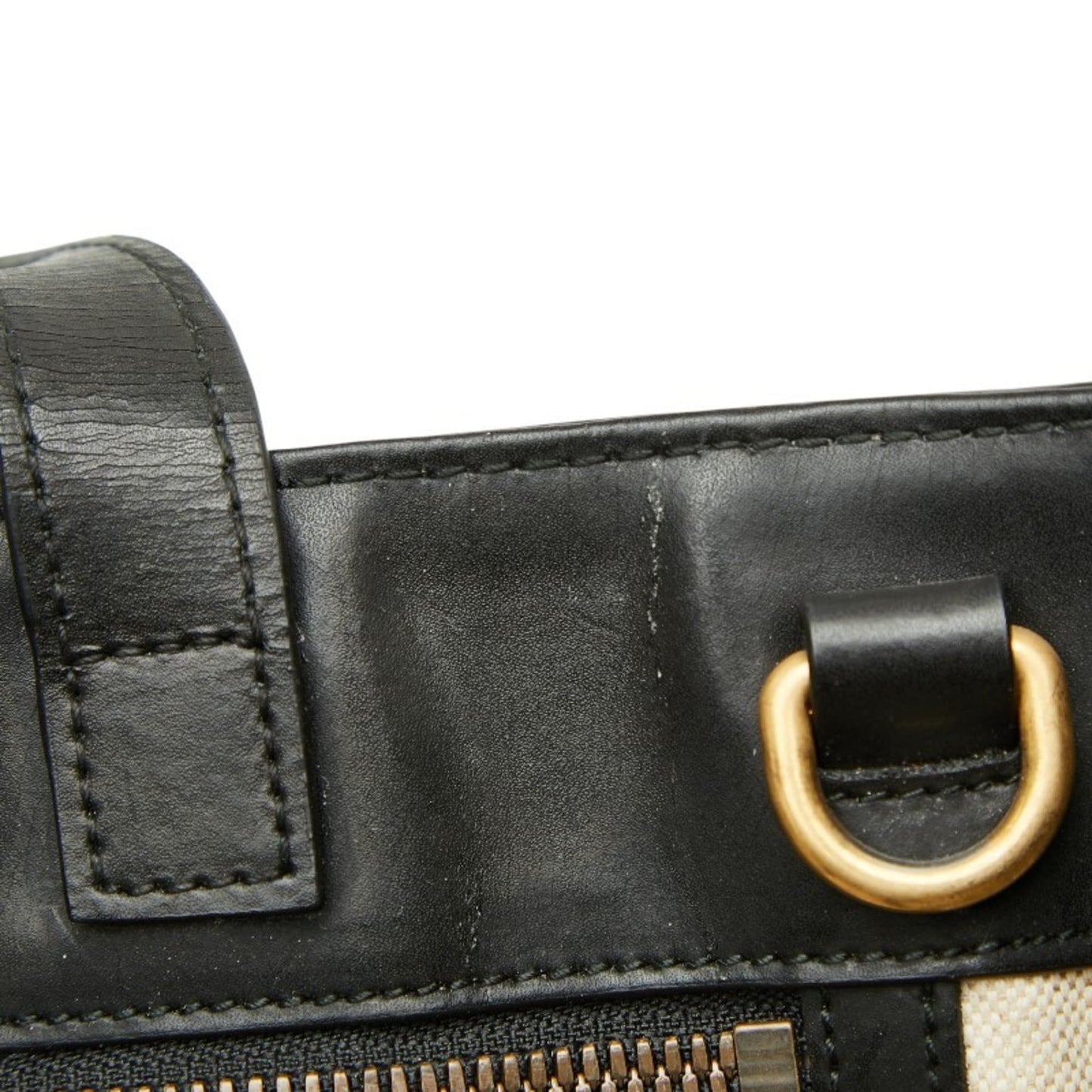 Gucci Beige Pvc Leather Tote Bag ( )