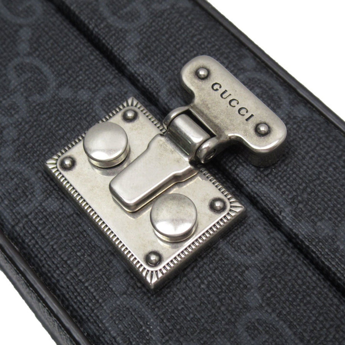 Gucci Dark Gray Pvc Leather Shoulder Bag