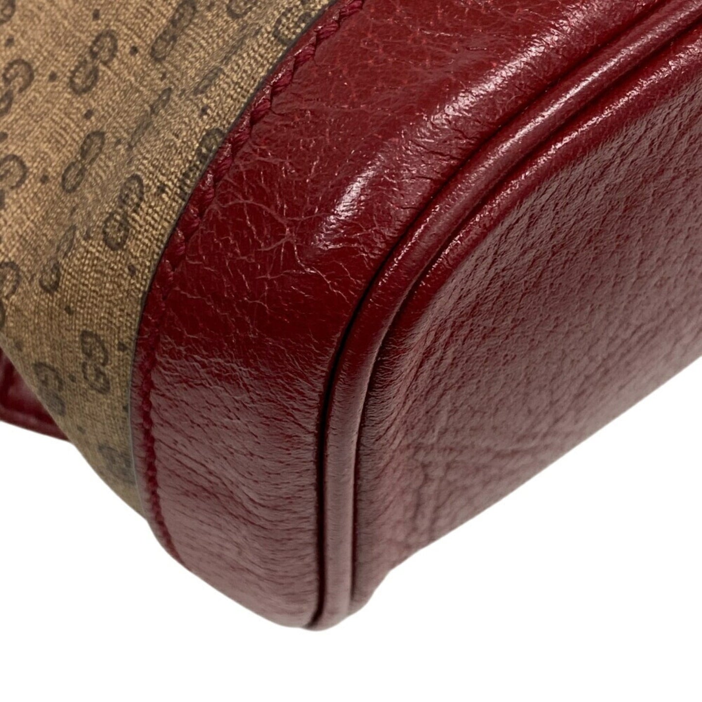 Gucci Beige Red Color Gg Supreme Backpack ( )