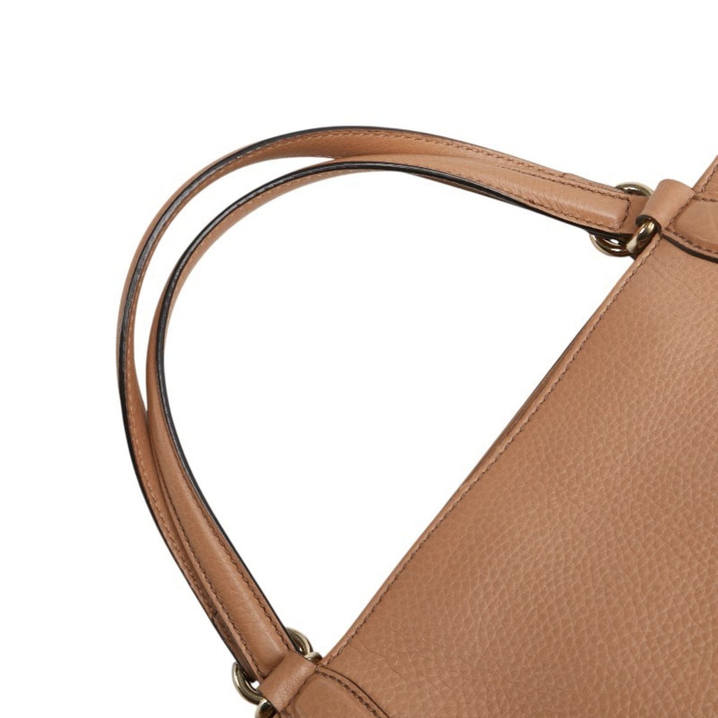 Gucci Beige Leather Handbag Shoulder Bag ( )