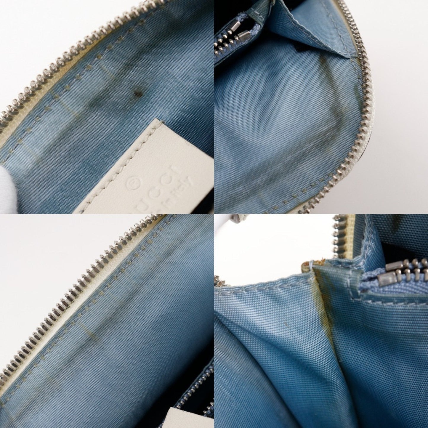 Gucci White Leather Shoulder Bag ( )