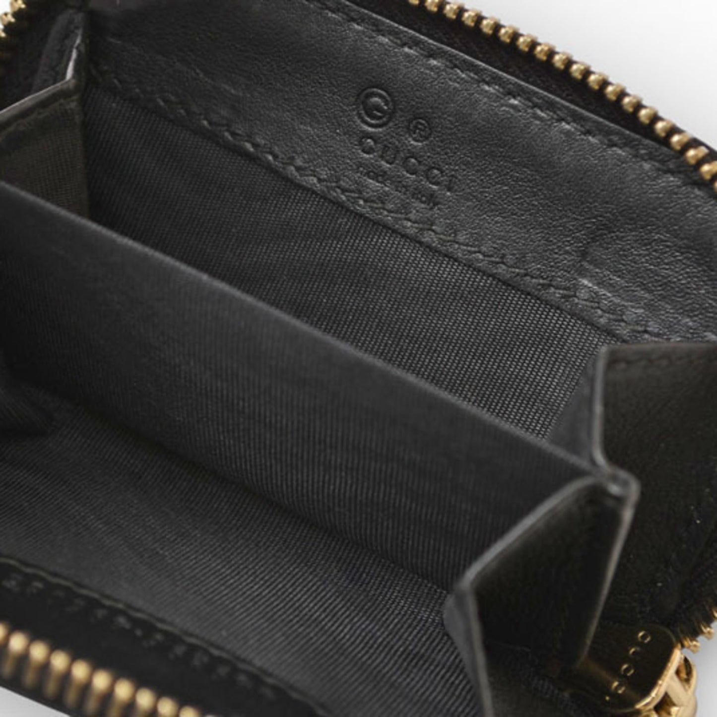 Gucci Black Leather Coin Purse/Coin Case ( )