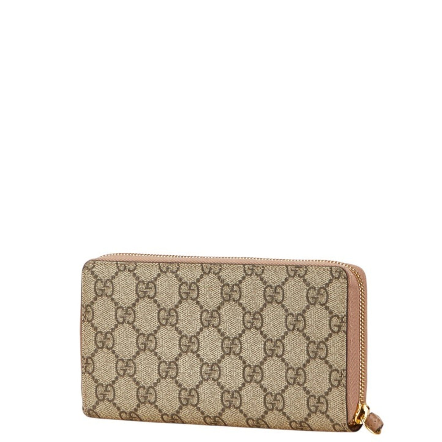 Gucci Beige Pvc Leather Long Wallet (Bi-Fold) ( )