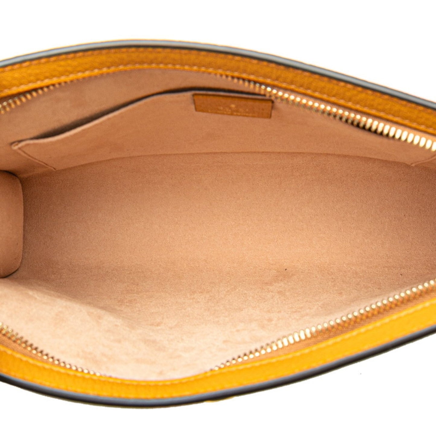 Gucci Beige Orange Pvc Leather Clutch Bag ( )