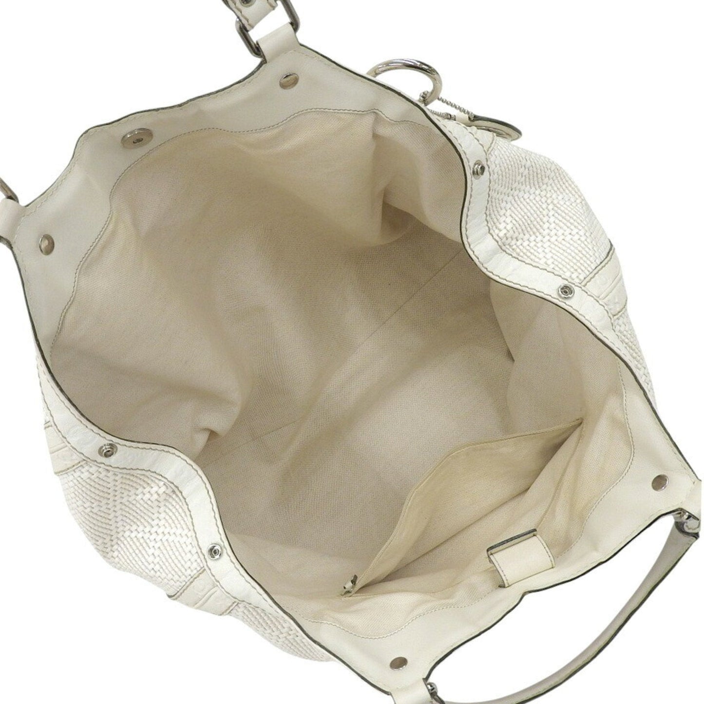 Gucci White Leather Handbag ( )