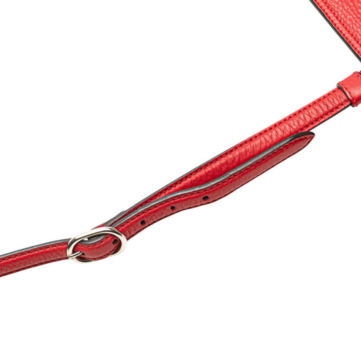 Gucci Bamboo Red Color Leather Shoulder Bag ( )