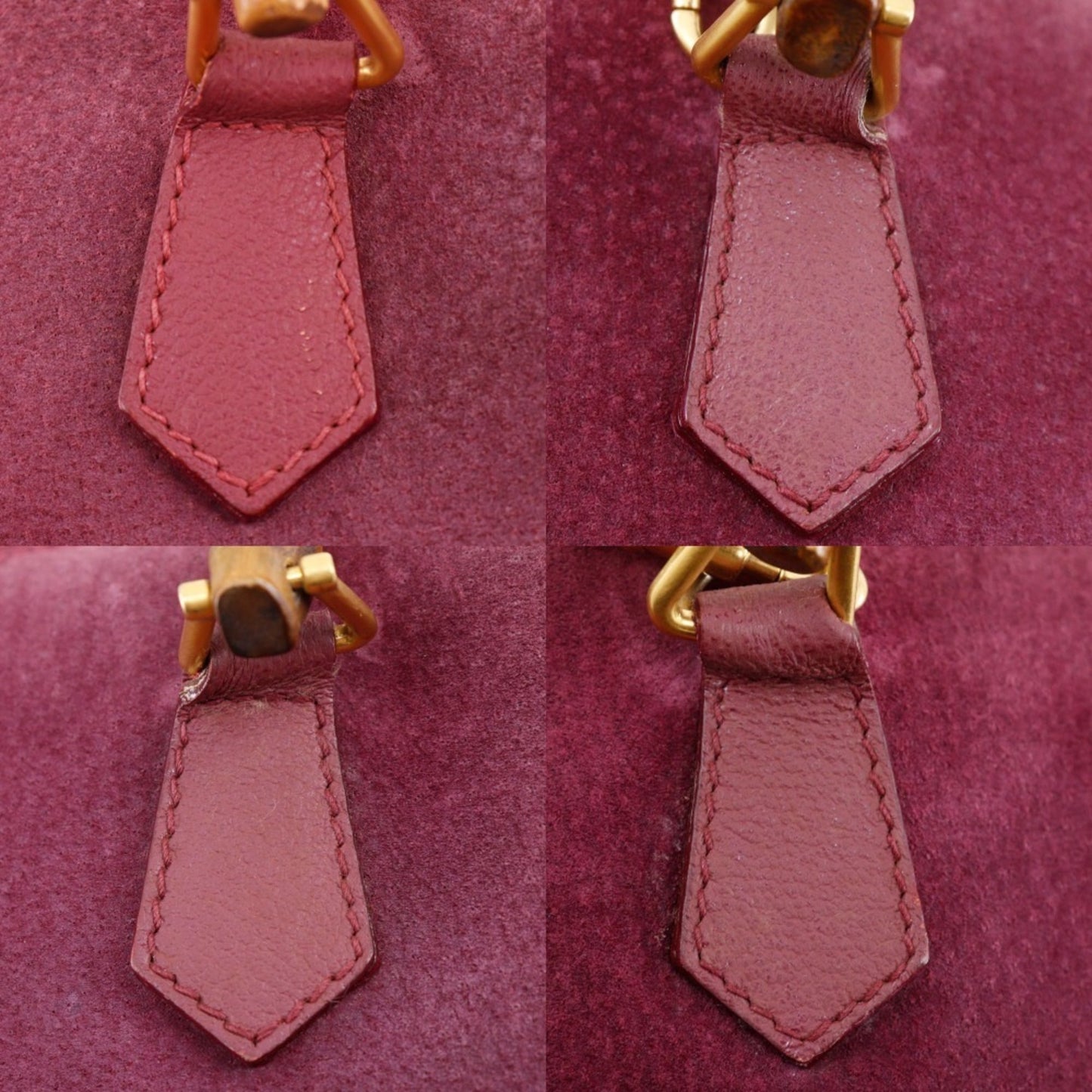 Gucci Purple Suede Handbag ( )