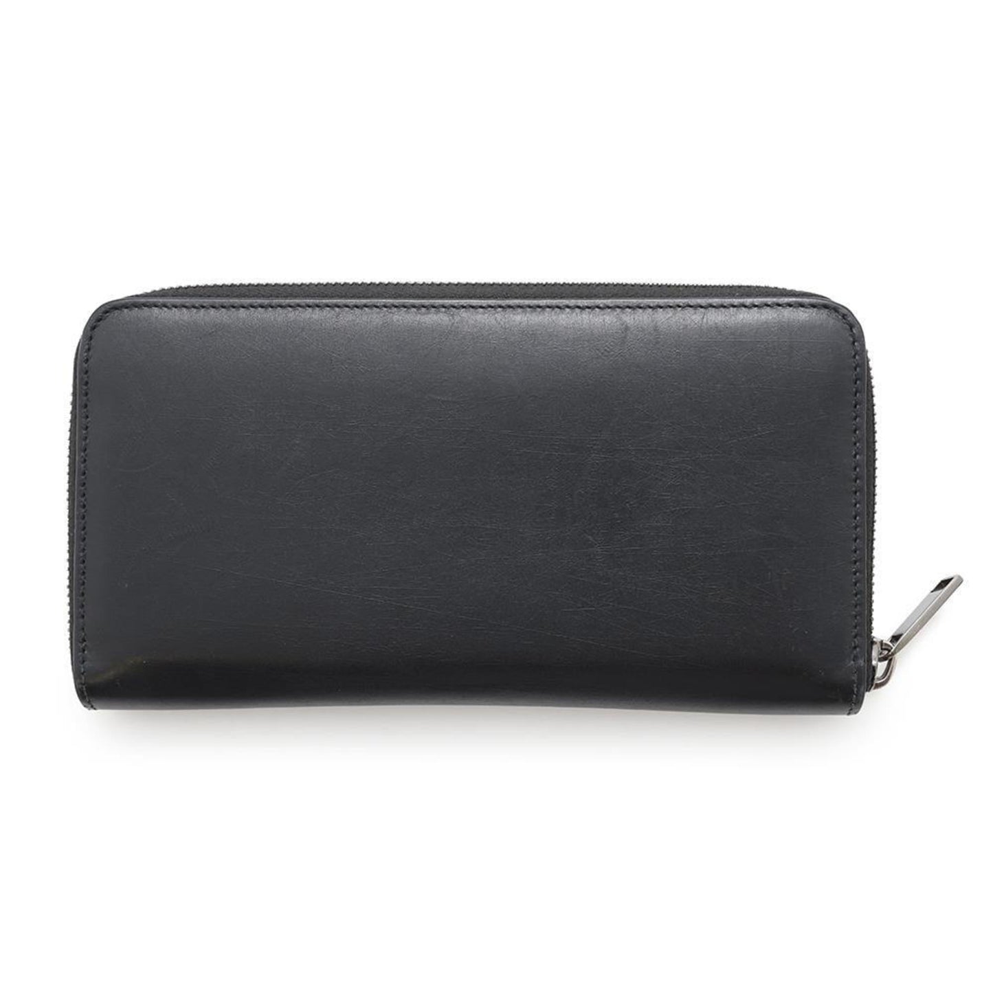Christian Dior Black Leather Long Wallet (Bi-Fold) ()