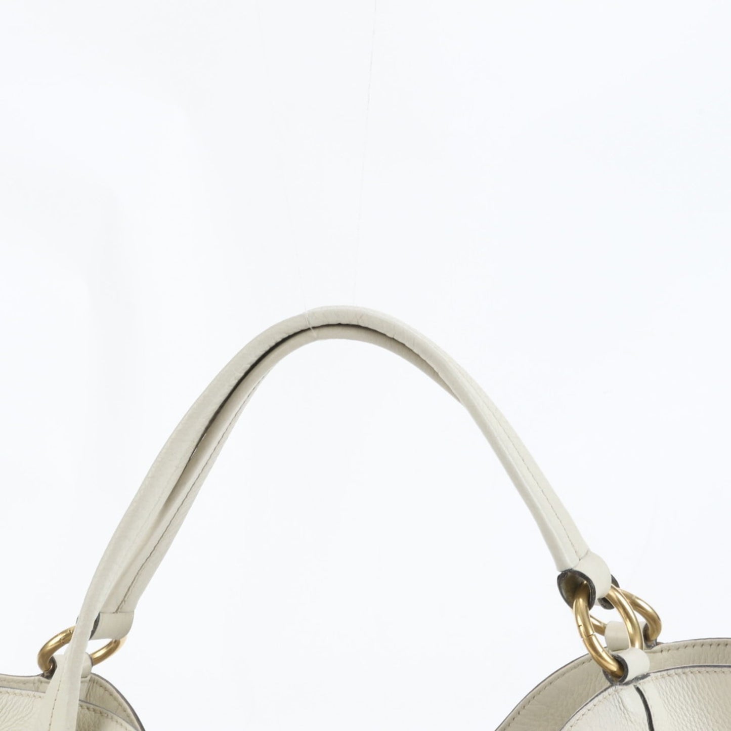 Gucci Ivory Leather Tote Bag ( )